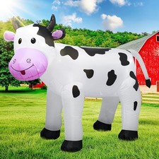 TRMESIA 6FT Cute Animal Milk Cow Inflatable Blow Up Spring Farm Cow Outdoor picture