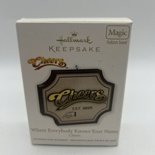 Hallmark Keepsake Cheers Ornament *NEW BATTERIES* Tested picture