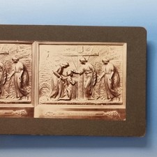 Bedford Stereoview C1915 Real Photo F.Schrader Bunyan Pilgrims Progress Door (5) picture