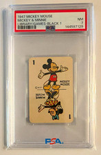 1947 Mickey Mouse & Minnie Library Games Black #1 PSA 7 NM Disney Russell picture
