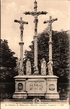 1900s France Postcard Tréguier Calvaire de Réparation Brittany Stone Statue picture