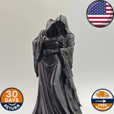 Dark Grim Reaper Hug Statue Gothic Skull Figurine Desktop Bookshelf Decor USA  picture
