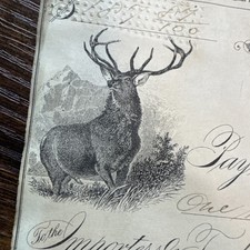 1 Gorgeous Antique Check 1882 Bethlehem Wild Buck 11 Point picture