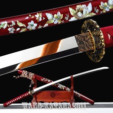 Authentic Handmade Sharp Japanese Samurai Katana Sword High Carbon Steel Blade picture