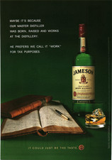 2008 Jameson Irish Whiskey Print Ad Master Distiller Tax Purposes Bar Art picture