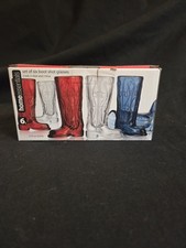 Home Essentials Cowboy Boot Shot Glasses Set of 6 Western Barware NIB 0.75 oz picture