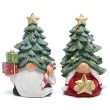 Christmas Gnome Decorations 2PCS Set, Cute Tree Figurines, Holiday Decor picture