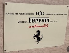 Rare Sefac Modenai Automobili Italian Racing Reproduction Garage Sign picture