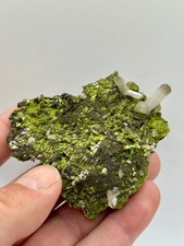 Old Superb V Twin Cerussite on Cast w/ Mottramite, Tsumeb Mine, Namibia picture