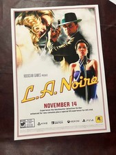 Rockstar Games LA Noire Movie Repro Print Poster US shipping picture