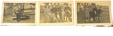 Vintage 1940s Photo Lot 3 Classic Antique Car Auto Bicycle Women Fashion B&W picture