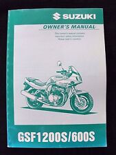 1996 1997 SUZUKI 600 1200 GSF600S GSF1200F MOTORCYCLE OWNER'S MANUAL VERY CLEAN picture