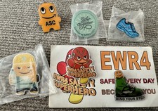 Amazon Employee Safety Peccy Pins. Set Of Six. New. picture