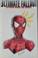 Ultimate Fallout #4 Spider-Man Sketch on Blank - Ryan Fuller w/COA picture