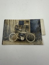 Vintage Yale Motorcycle Real Photo Post Card Cut SHIPS FREE IN THE USA picture