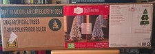 Holiday Time 6.5' Frosted Flocked Frisco Pine Artificial Christmas Tree LED picture