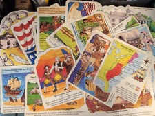 Vintage 35+ Frank Schaffer Bulletin Board Lot Historical Events picture
