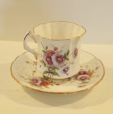 Hammersley Tea Cup and Saucer Set Pink and Purple Flowers picture