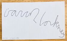 David Hockney Signed Autographed 3x5 Card Full JSA Letter Pop Art Artist picture