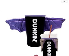 Dunkin' 2026 Limited Edition Bat Koozie, Batty Sleeve, Halloween, Dunkin picture