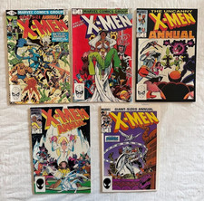 The Uncanny X-Men Annual Comic Book Lot #5-#9 / Marvel Comics / 1981-1985 picture