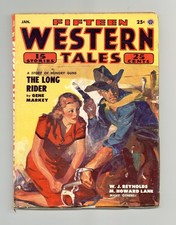 Fifteen Western Tales Pulp Vol. 28 #1 GD/VG 3.0 1954 Low Grade picture