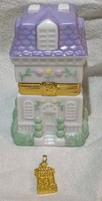 Lenox Heart And Home Treasure Box 2000 Trinket Box & Charm - RARE - EXCELLENT picture