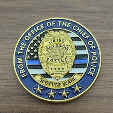 San Diego Police Chief Challenge Coin picture