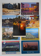 Photo Postcard Lot Of 9 Seattle Washington Pike Place Space Needle Kingdome picture