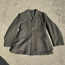 Vtg WWII US Army Officer Pinks and Greens Service Dress Jacket Coat ( Named ) picture