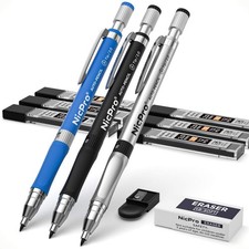 11 Pieces 2Mm Mechanical Pencil Set, 3 PCS Carpenter Drafting Pencil 2.0 Mm for picture