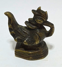 ANTIQUE-STYLE BURMESE BRONZE HINTHA BIRD OPIUM / TRADE WEIGHT picture