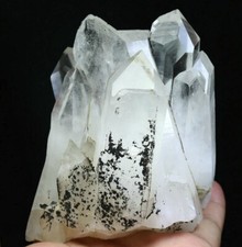 1.22lb Natural Clear Quartz Crystal Cluster Point Wand Mineral Specimen Healing picture