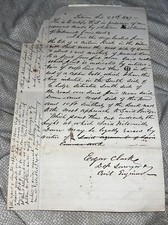 Antique 1869 Surveyor & Civil Engineer Letter on Wilsonville Pond - Thompson CT picture