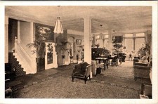 1930-40's HOTEL KINGSTON ATLANTIC CITY NJ LOBBY POSTCARD picture
