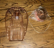 Copper Mid Century Modern Hanging Lamp picture