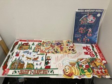 Vintage 1993 Randall Christmas Mobile Clings Train Decor Lot picture