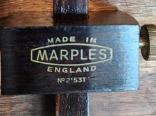Vintage Wm Marples 2153T Rosewood Mortise & Marking Gauge Made in England w/ Box picture