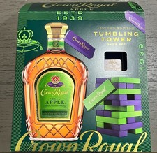 Crown Royal Regal Apple Tumbling Tower Game Set – Empty 750mL Bottle + Open Box picture