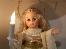 NOS Vintage 1980s Display Arts Little People Animated Christmas Angel Motionette picture