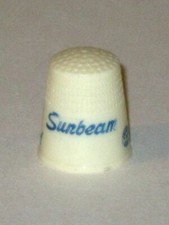 Vintage 1950s SUNBEAM & STROEHMANN's BREAD Advertising Thimble picture