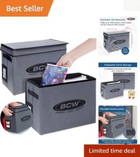 Durable 2-Pack Foldable Comic Book Storage: Protects Silver, Bronze & Modern picture