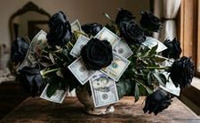 Black Rose Abyssal Demon Talisman Attract Luxury Money Lottery Paranormal Rare picture