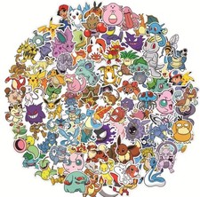 100 Pokemon Go Anime Stickers Vinyl Waterproof DIY Decorative Decals Lot picture