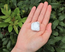 1 White Howlite Tumbled Stone: 'A' Grade Natural Polished Crystal picture