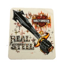 Harley Davidson “Real Steel” Decal (outside)  3.5” x 4”  picture