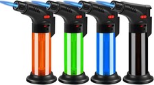 4 Pack  Butane Torch Lighter Set,Candle Lighter Refillable, Jet Flame,Windproof, picture