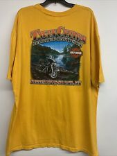 Harley Davidson Twin Cities Minneapolis Yellow Graphic Tshirt Mens 2XL Yellow picture