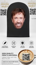 💪Chuck Norris face mask mesh Halloween Costume Meme Cosplay Walker Texas Ranger picture