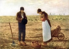 The Angelus by Jean-Francois Millet Art Print 5x7